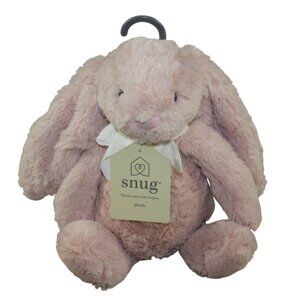 Snug Bunny Plush Pink Rabbit Stuffed Animal Toy 12" Soft Lovey Infant Baby NWT